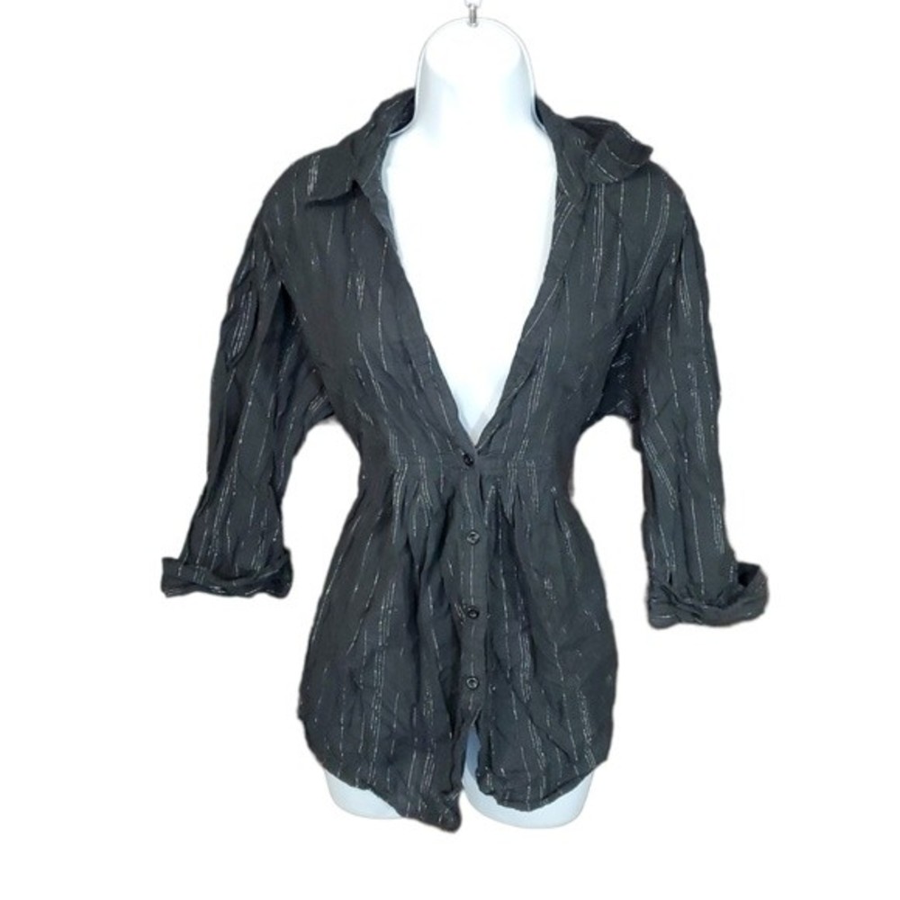 Quizz Again Trends Black Striped Top